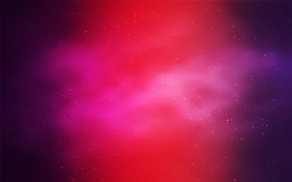 Violet Clair Disposition Vectorielle Rose Avec Étoiles Cosmiques Illustration Abstraite — Image vectorielle