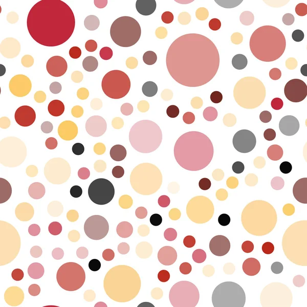 Işık kırmızı, sarı vektör disklerle sorunsuz doku. Kabarcıkları ile soyut tarzda bulanık dekoratif tasarım. Desen doku duvar kağıdı olarak kullanılabilir.