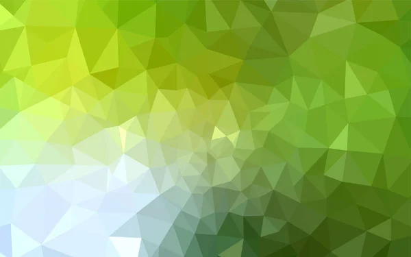 ライト グリーン 三角カバーを輝く黄色のベクトル 多角形のサンプルです Web サイトの新しいテクスチャ — ストックベクタ
