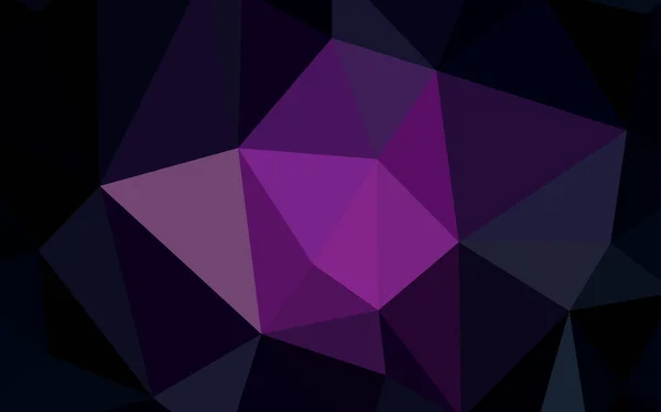 Dark Pink Vector Gradient Triangles Pattern Sample Polygonal Shapes Completely — Wektor stockowy