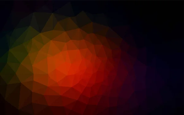 Couverture Mosaïque Triangle Vectoriel Rouge Foncé Illustration Créative Demi Teinte — Image vectorielle