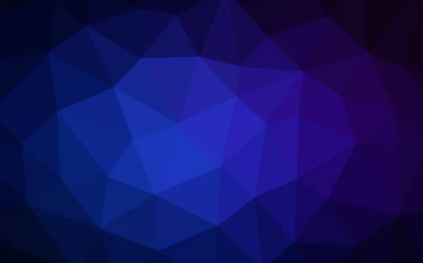 Темный Синий Треугольник Обложке Треугольный Геометрический Образец Градиентом Полигональный Дизайн — стоковый вектор