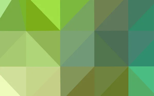 Hellgrünem Vektorpolygon Abstrakter Hintergrund Elegante Helle Polygonale Illustration Mit Farbverlauf — Stockvektor
