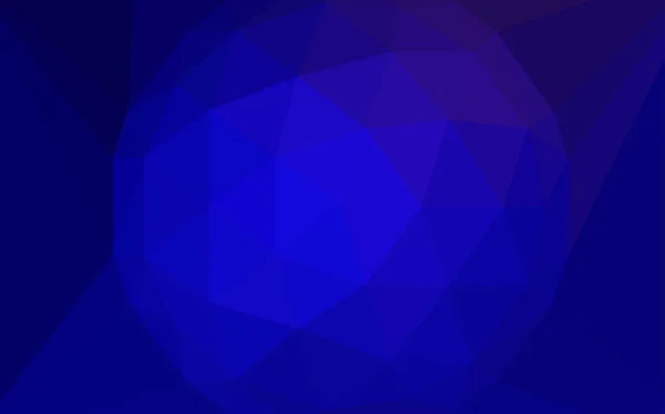 Patrón Poligonal Vector Azul Oscuro Con Diamante Ilustración Colores Brillantes — Vector de stock