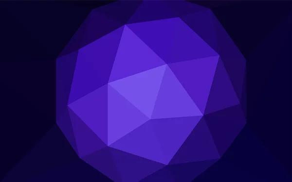 Dark Purple Vector Low Poly Abdeckung Glänzende Polygonale Illustration Die — Stockvektor