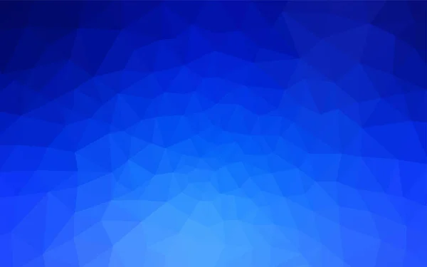Ljus Blå Vektor Abstrakt Mosaik Bakgrund Lysande Polygonal Illustration Som — Stock vektor