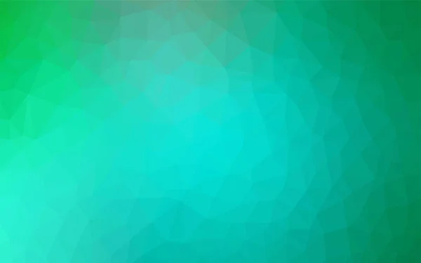 Světle Zelené Vektor Mnohoúhelníkový Vzor Barevné Ilustrace Abstraktní Styl Trojúhelníky — Stockový vektor