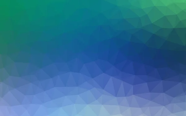 Γαλάζιο Πράσινο Διάνυσμα Πολυγωνικό Πρότυπο Δημιουργική Γεωμετρική Απεικόνιση Στυλ Origami — Διανυσματικό Αρχείο