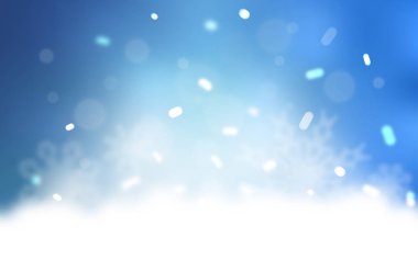 Noel kar taneleri ile ışık mavi vektör desen. Dekoratif illüstrasyon kar soyut şablonundaki ile parlayan. Desen-ebilmek var olmak kullanılmış için yeni yıl reklam, kitapçıklar.