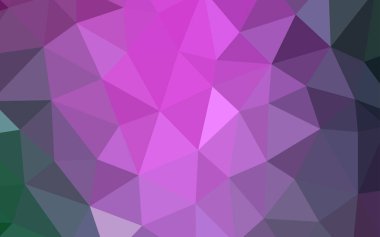 Hafif pembe, yeşil vektör düşük poli kapak. Renkli resimde gradyan ile poligonal tarzı. Senin arka plan için dokulu deseni.