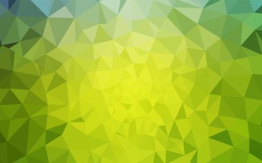 Üçgen kapak parlayan ışık yeşil vektör. Üçgenler ile renkli resimde parlayan. Web siteniz için yeni bir doku.