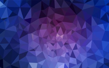 Koyu pembe, mavi degrade üçgenler doku vektör. Tamamen yeni bir renk illüstrasyon poligonal bir tarzda. Desen için bir marka kitabın zemin.