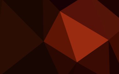 Koyu kırmızı vektör düşük poli düzeni. Poligonal illüstrasyon parlayan, hangi üçgen oluşur. Desen için bir marka kitabın zemin.