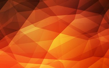 Işık turuncu vektör arka plan poligonal. Tamamen yeni bir renk illüstrasyon poligonal bir tarzda. Afiş için tamamen yeni şablon.