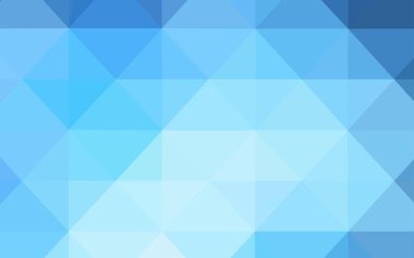 Koyu mavi vektör poligonal model. Poligonal illüstrasyon parlayan, hangi üçgen oluşur. İş tasarımınız için yeni stil.