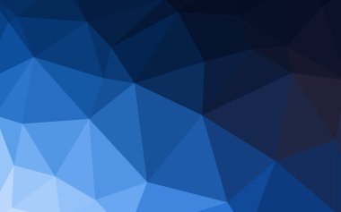 Koyu mavi vektör düşük poli düzeni. Geometrik şekil gradyan ile Origami tarzında. Web siteniz için yeni bir doku.