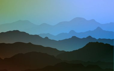 Açık mavi, vektör şablon bükülmüş çizgili sarı. Degrade çizgiler ile renkli soyut resimde. İş için tamamen yeni bir memphis tasarımı.