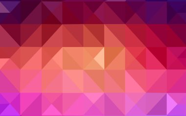 Hafif pembe, sarı vektör düşük poli kapak. Üçgen geometrik örnek gradyan ile. Web siteniz için köşeli tasarım.