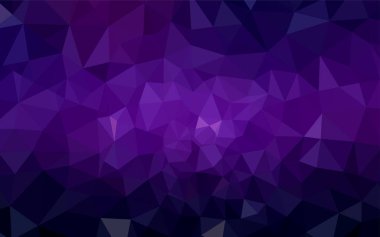 Koyu mor, pembe poligonal şablon vektör. Üçgen geometrik örnek gradyan ile. Web siteniz için yeni bir doku.