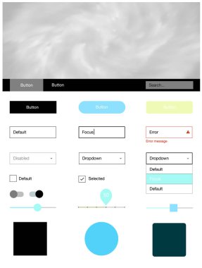 Açık mavi, vektör stil rehberi gökyüzü yıldız ile yeşil. Arka plan üzerinde renkli stil rehberi yıldız ile. Bu örnek için sitesidir.