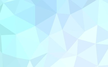 Hafif mavi vektör poligonal şablonu. Renkli resimde gradyan ile poligonal tarzı. Marka kitap için yeni şablon.