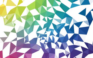 Işık çok renkli vektör düşük poli düzeni. Üçgenler ile modern soyut resim. Desen için bir marka kitabın zemin.