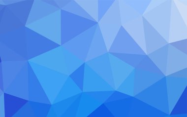 Hafif mavi vektör soyut mozaik zemin. Geometrik şekil gradyan ile Origami tarzında. Desen için bir marka kitabın zemin.