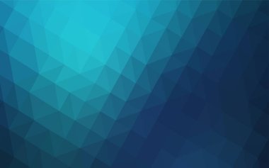 Koyu mavi soyut poligonal desen vektör. Üçgenler ile modern soyut resim. Tamamen yeni bir tasarım sizin broşürü.