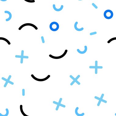 Hafif mavi vektör geometrik çizgilerle sorunsuz şablonu. Trendy sorunsuz illüstrasyon soyut çizgilerle. Desen tasarım kumaş, duvar kağıtları.