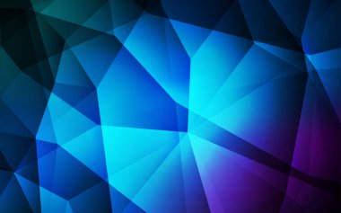 Koyu pembe, mavi degrade üçgenler doku vektör. Üçgen geometrik örnek gradyan ile. Senin arka plan için dokulu deseni.