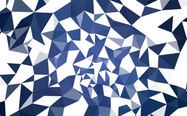 Hafif mavi vektör soyut mozaik arka plan. Renkli resimde gradyan ile poligonal tarzı. Tasarımınız için üçgen desen.