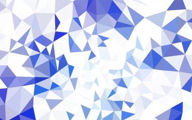 Koyu mavi soyut poligonal desen vektör. Üçgenler ile modern soyut resim. Afiş için tamamen yeni şablon.