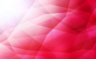 Işık kırmızı vektör poligonal model. Üçgenler ile renkli soyut resimde. Senin arka plan için dokulu deseni.