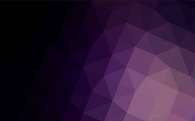 Koyu mor vektör bulanık üçgen desen. Gradyan ile poligonal soyut resim. Cep telefonu arka plan için şablon.