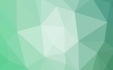 Işık yeşil vektör zemin Çokgen. Gradyan ile poligonal soyut resim. Tasarımınız için üçgen desen.