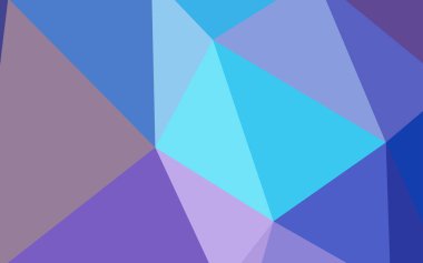 Pembe ışık, vektör soyut mozaik zemin mavi. Üçgenler ile modern soyut resim. Marka kitap için yeni şablon.