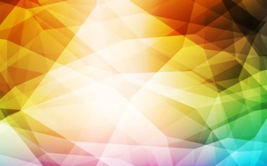 Işık çok renkli vektör düşük poli kapak. Üçgenler ile renkli resimde parlayan. İş tasarımınız için yeni stil.