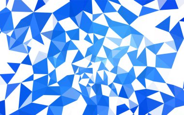 Hafif mavi vektör zemin Çokgen. Poligonal illüstrasyon parlayan, hangi üçgen oluşur. Web siteniz için yeni bir doku.
