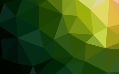 Koyu mavi vektör düşük poli düzeni. Renkli resimde üçgenler ile soyut tarzda. Desen için bir marka kitabın zemin.