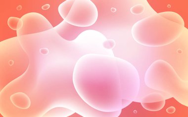 Hafif pembe vektör lav şekiller şablonuyla. Memphis tarzı gradyan ile yaratıcı geometrik şekil. Yeni bir doku için reklam, kitapçıklar, broşürler.