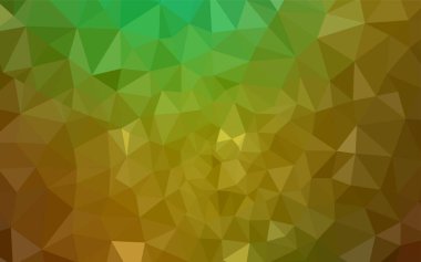 Açık yeşil, sarı vektör soyut mozaik zemin. Geometrik şekil gradyan ile Origami tarzında. Tamamen yeni bir tasarım sizin broşürü.