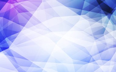 Hafif pembe, mavi vektör üçgen mozaik kapak. Üçgenler ile renkli resimde parlayan. Marka kitap için yeni şablon.