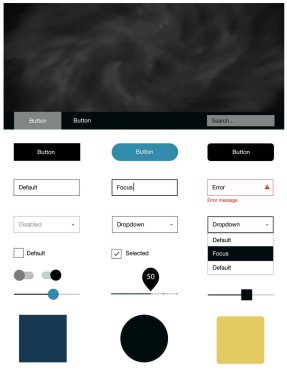 Açık mavi, kırmızı vektör tasarım UI kiti ile evren yıldız. Renkli gökyüzü ile soyut tarzda dekoratif UI takımı tasarım. Açılış sayfanız için modern şablon.