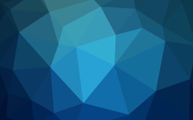 Hafif mavi vektör düşük poli düzeni. Gradyan ile Origami tarzında yaratıcı geometrik şekil. İşiniz için yeni tasarım.