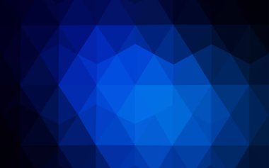 Koyu mavi vektör zemin Çokgen. Noktalı resim stili üçgenler ile yaratıcı çizimde. Senin arka plan için dokulu deseni.