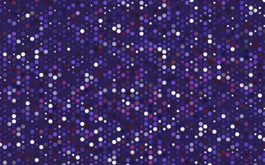 Koyu mor, pembe geometrik çevrelerin, şekiller kırmızı desen vektör. Renkli mozaik afiş. Renkli diskler ile geometrik arka plan.