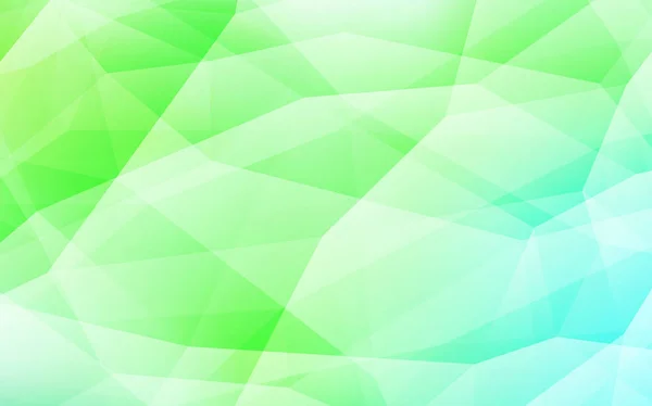 Licht Groen Vector Abstracte Veelhoekige Patroon Glanzende Veelhoekige Illustratie Die — Stockvector