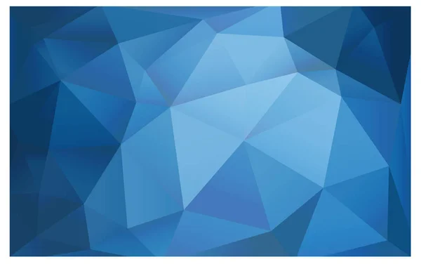 Luz Vector Azul Fondo Cristal Poli Bajo Patrón Diseño Polígono — Archivo Imágenes Vectoriales