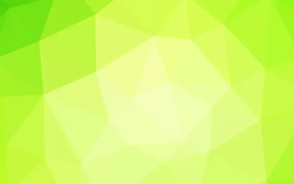ライト グリーン 三角カバーを輝く黄色のベクトル 三角形のハーフトーン スタイルで創造的な図は あなたのビジネスのためのブランドの新しいデザイン — ストックベクタ