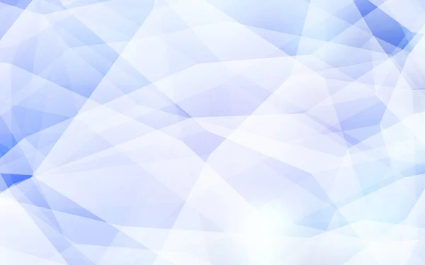 抽象的なモザイクの光青いベクトルの背景 グラデーションで三角形の幾何学的なサンプル あなたの設計のための三角形のパターン — ストックベクタ